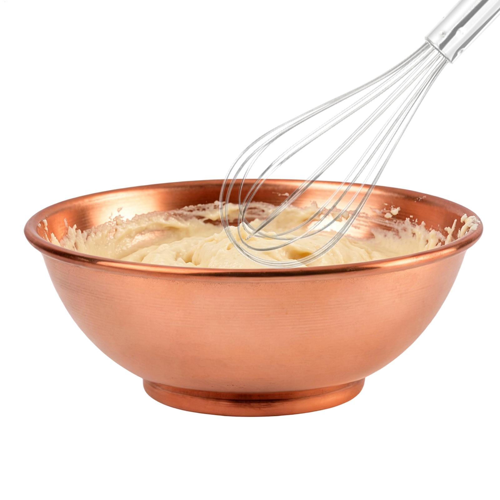 Meal Prep Bowl - ชามทองแดงขนาดใหญ่ ภาชนะเก็บของ ถาดทองแดงสำหรับผสมอาหาร ใส่สลัด ใช้เสิร์ฟที่บ้าน อบขนม