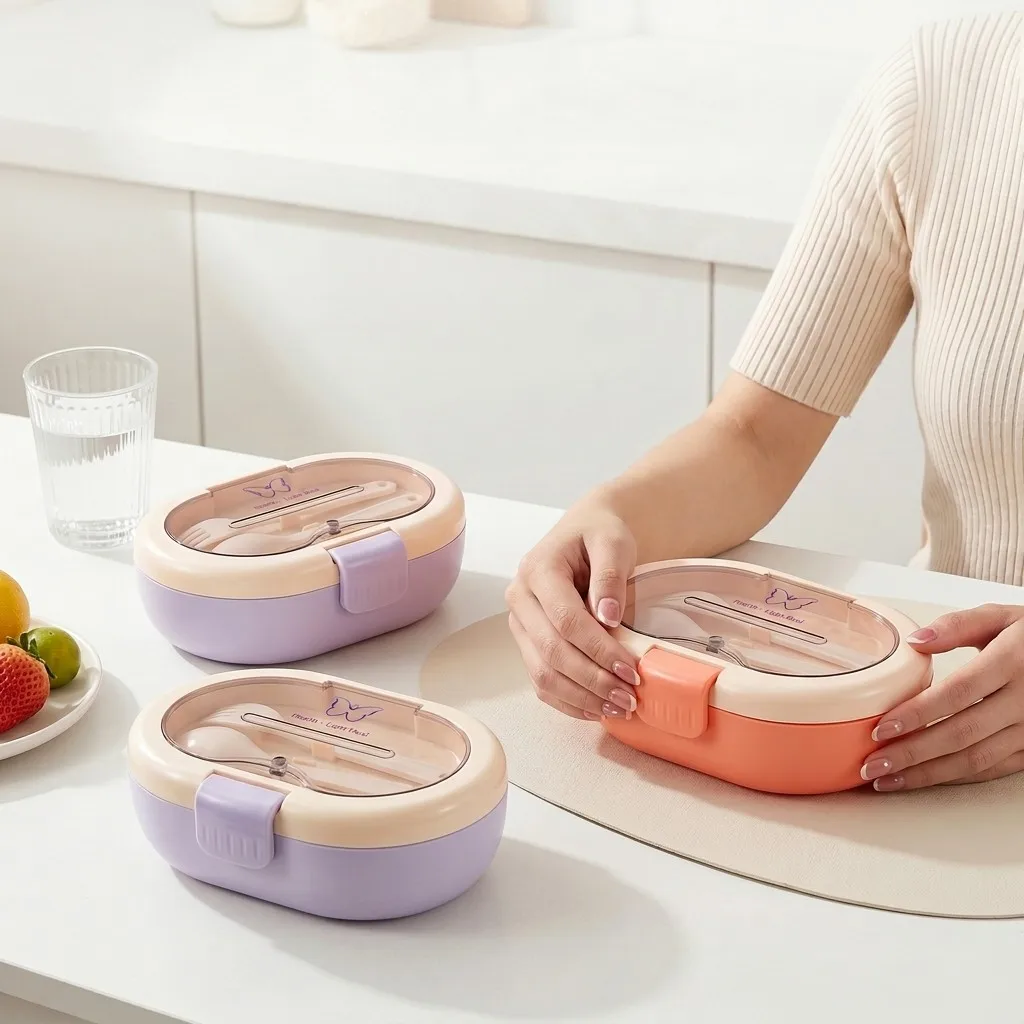 กล่องเบนโตะพลาสติกพร้อมชุดช้อน - Meal Prep Or Prep Meal บทวิจารณ์และราคา