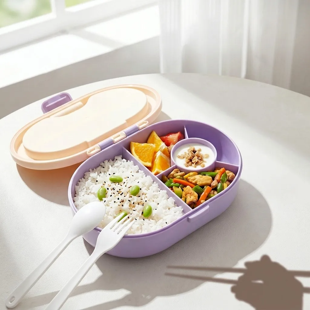 กล่องเบนโตะพลาสติกพร้อมชุดช้อน - Meal Prep Or Prep Meal บทวิจารณ์และราคา