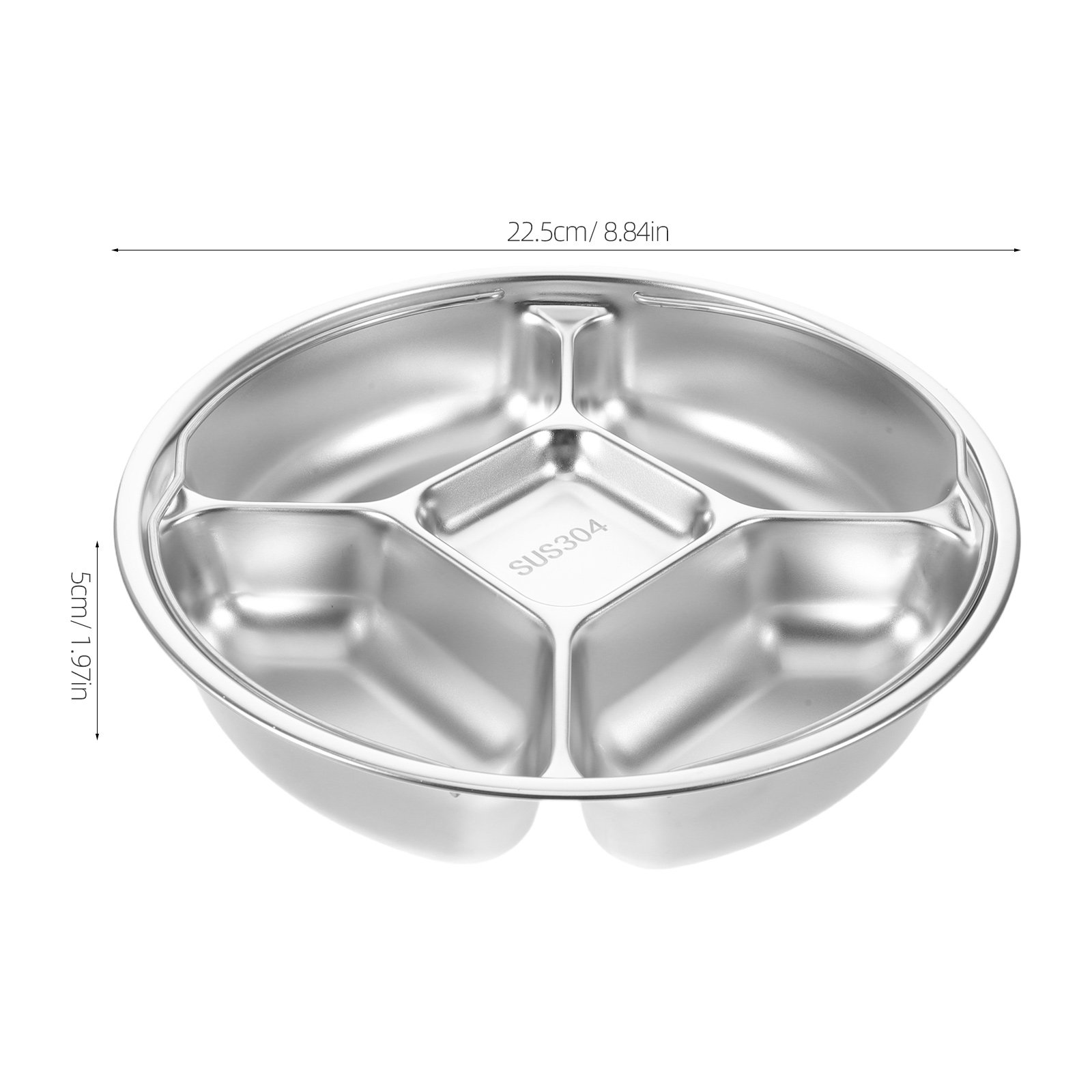 ถาดแบ่งช่อง 5 ช่อง สำหรับควบคุ - Meal Prep Kitchen บทวิจารณ์และราคา